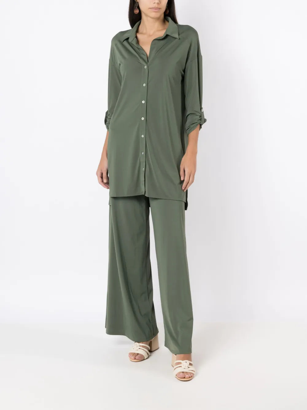 Meline Longline Buttoned Shirt