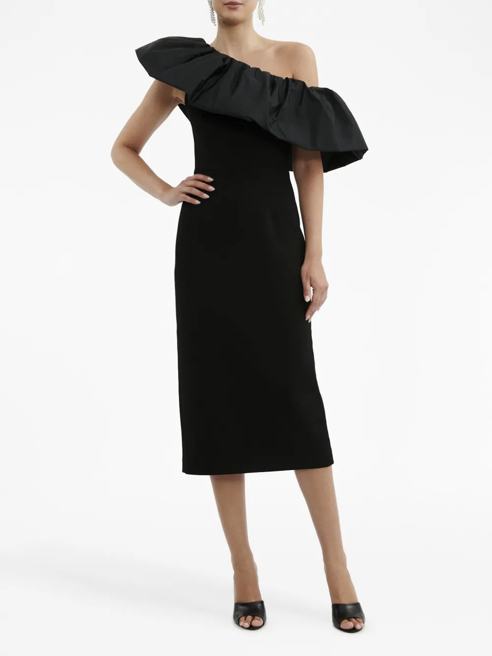 After Hours One-Shoulder Midi Dress