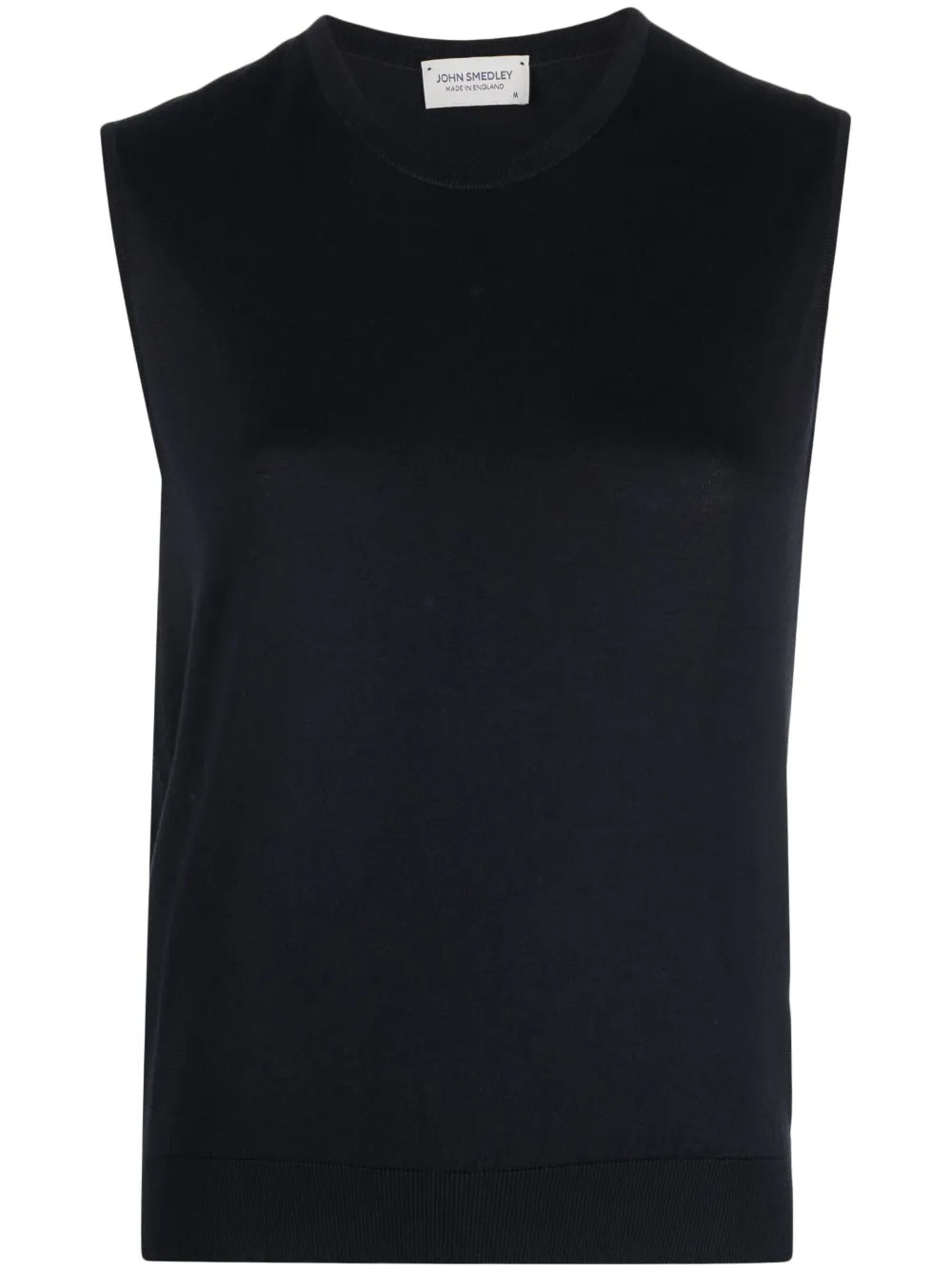 Round-Neck Sleeveless Knitted Top