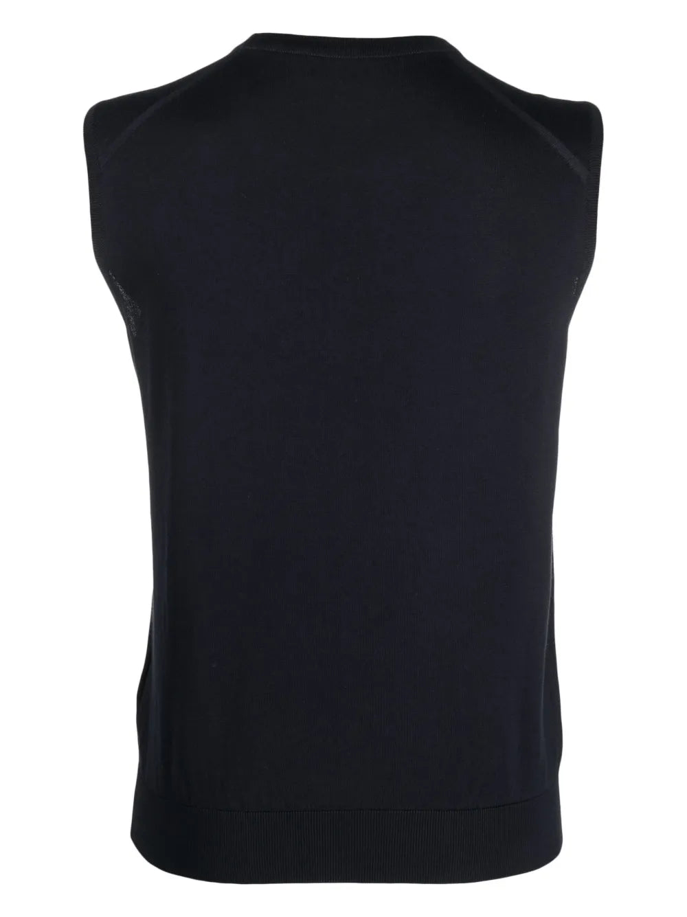 Round-Neck Sleeveless Knitted Top