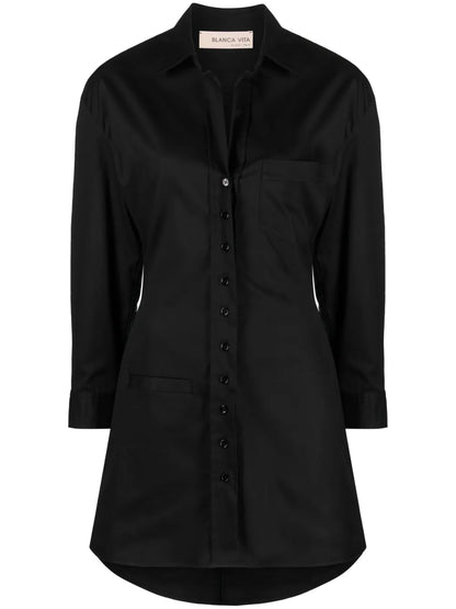 Catalpa Cotton Shirtdress