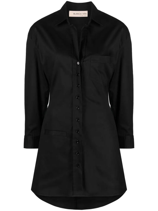 Catalpa Cotton Shirtdress