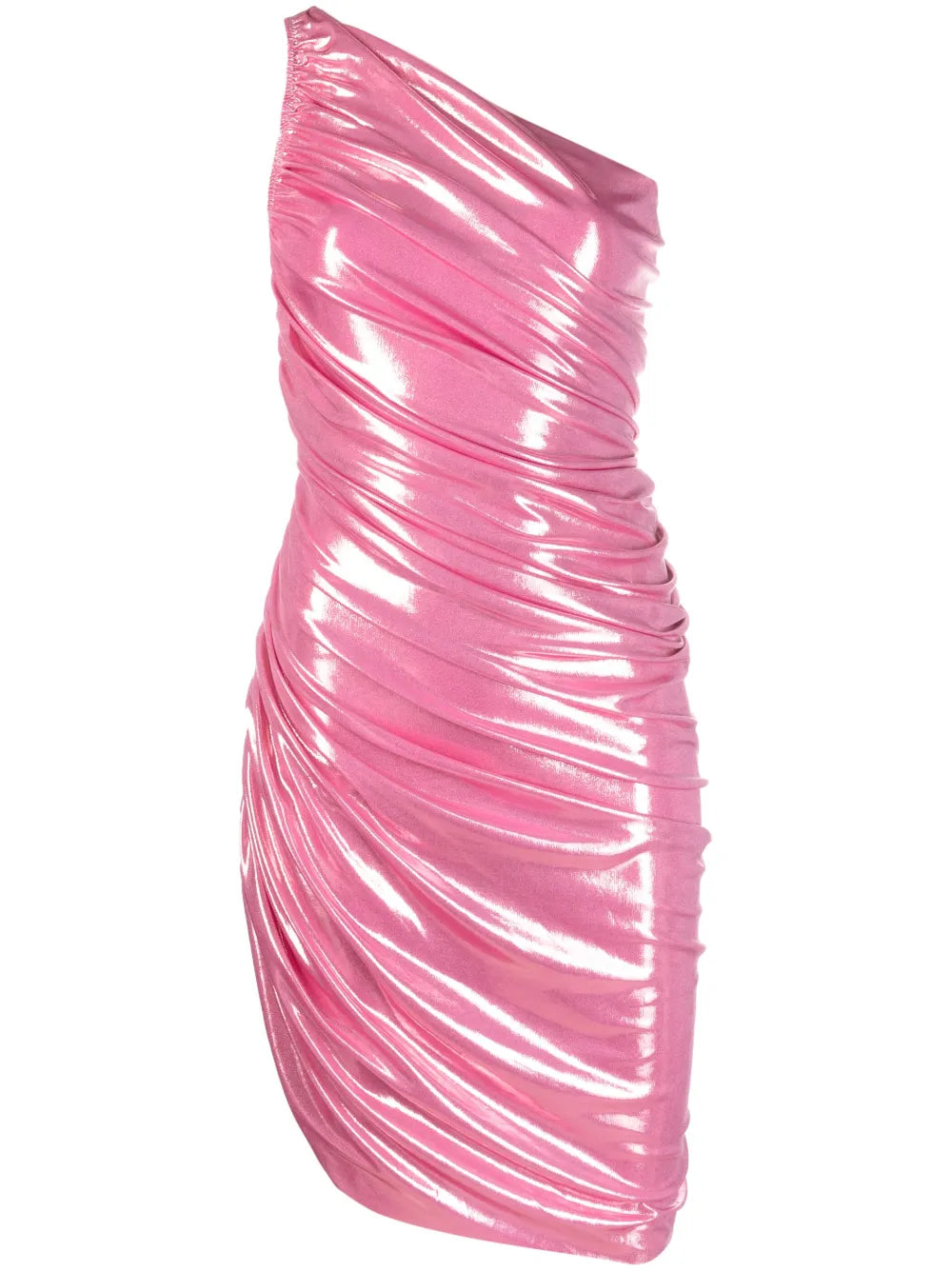 One-Shoulder Metallic Dress