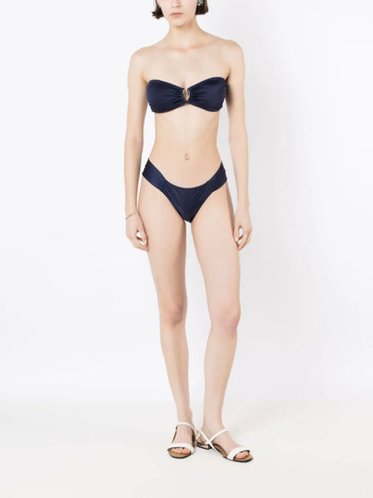 Mika Gathered-Detail Bikini Top