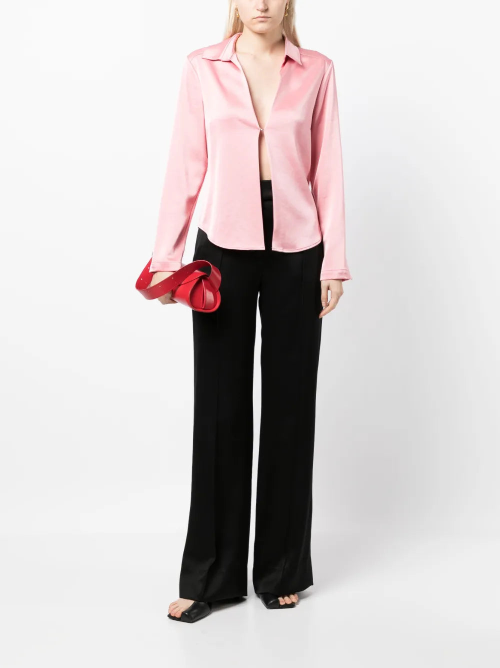 High-Waisted Wide-Leg Trousers