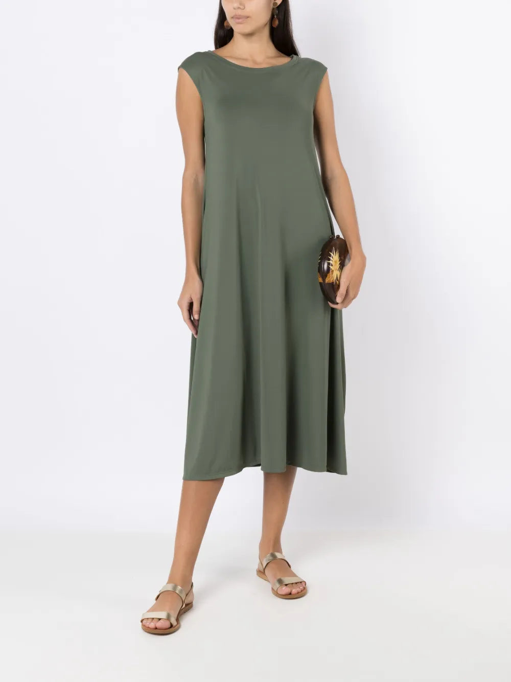 Tie Shift Midi Dress