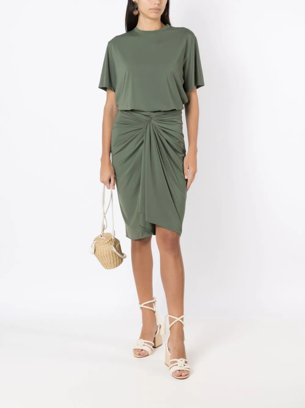 Pareo Orixa Wraparound Midi Skirt