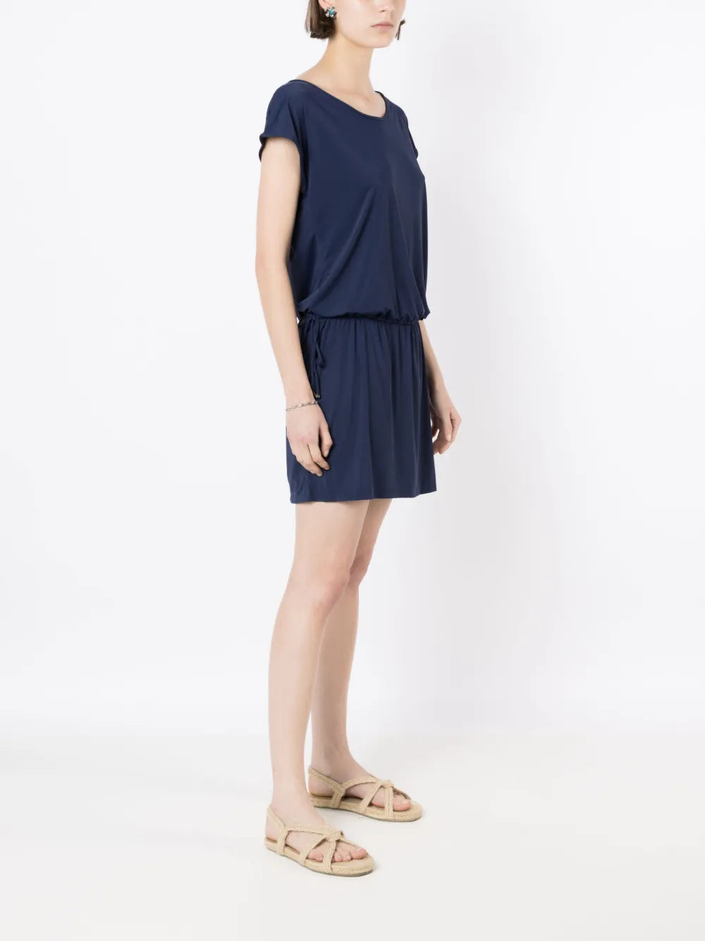 Shiva Tie-Fastening Mini Dress