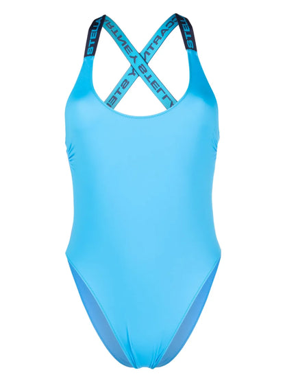 Logo-Strap Swimsuit