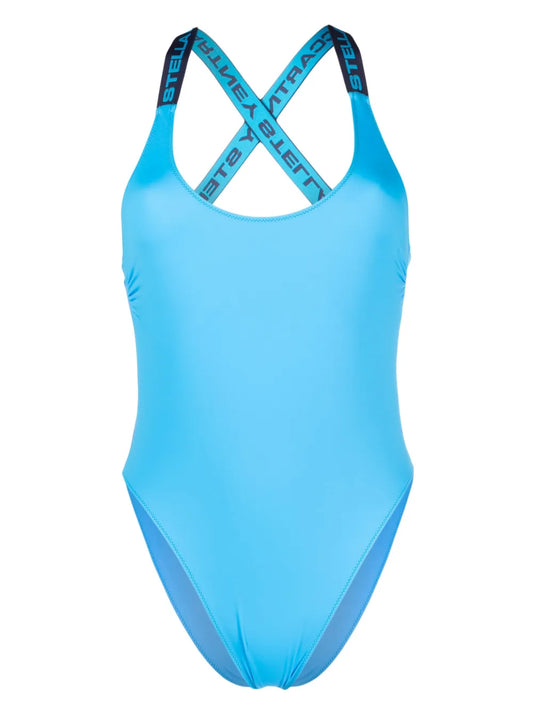 Logo-Strap Swimsuit