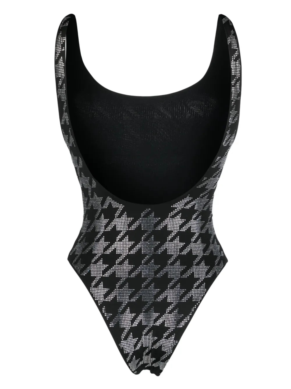Rhinestone-Embellished Logo Swimsuit