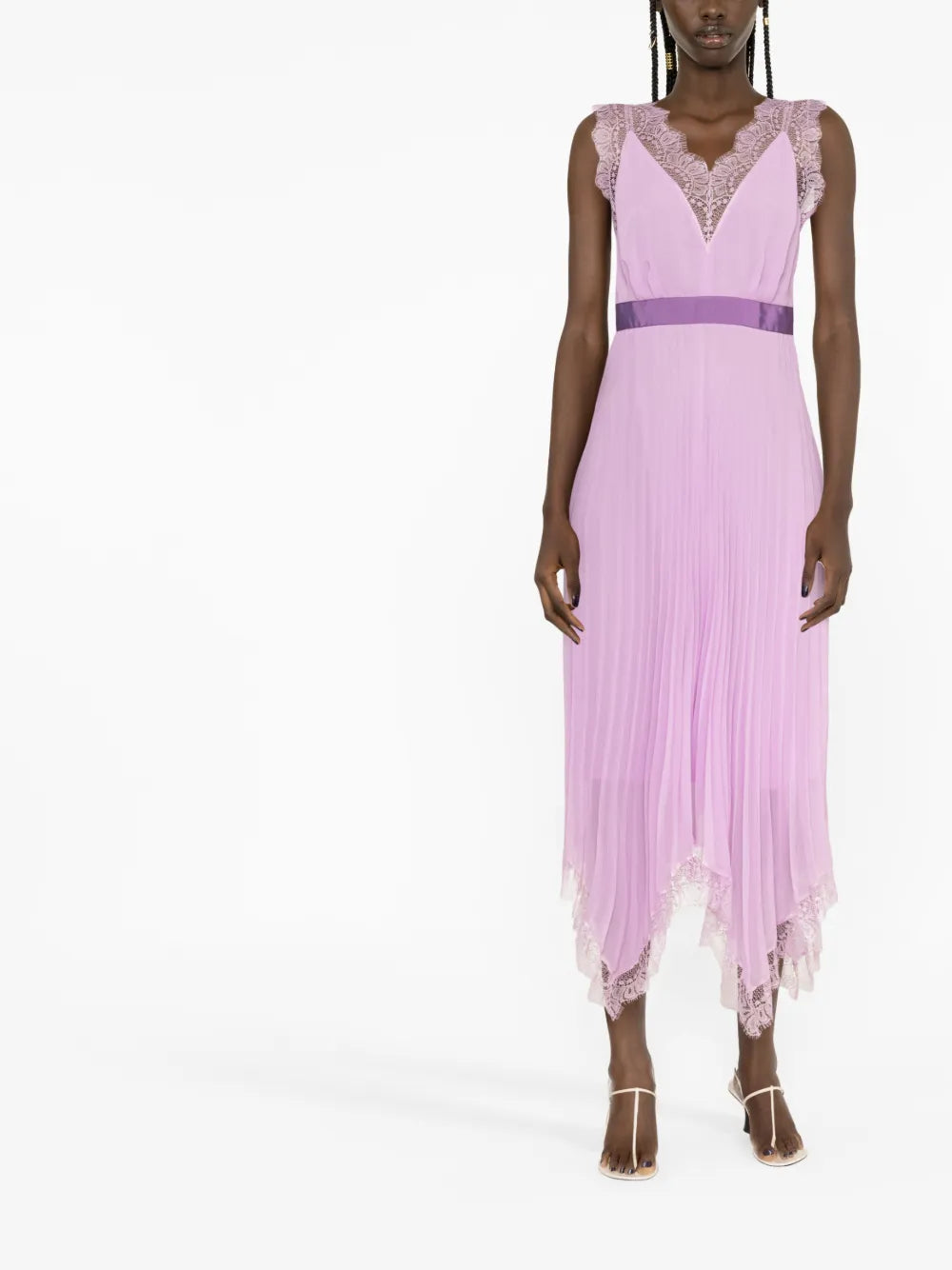 Las Heras Pleated Midi Dress