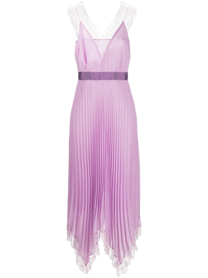 Las Heras Pleated Midi Dress