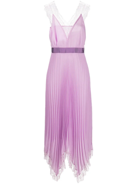 Las Heras Pleated Midi Dress