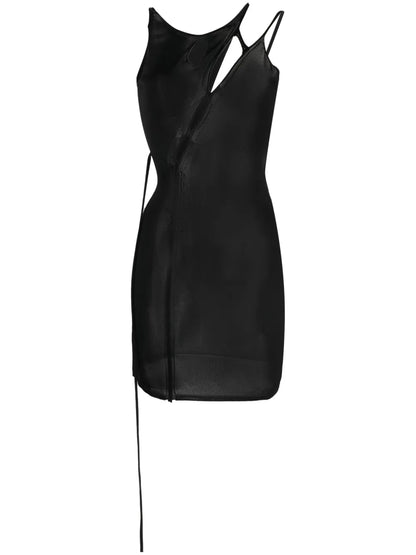 Cut-Out Knitted Mini Dress