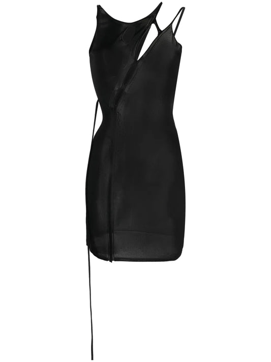 Cut-Out Knitted Mini Dress