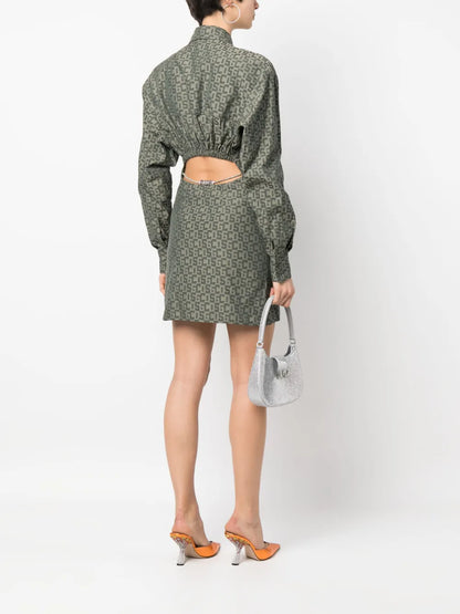 Logo-Print Shirt Dress