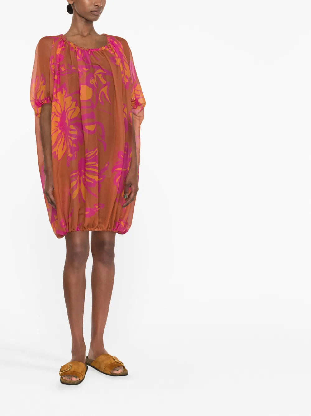 Claire Floral-Print Minidress