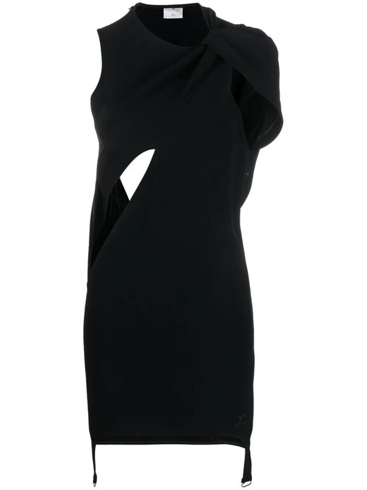 Heritage Crepe Twist Minidress