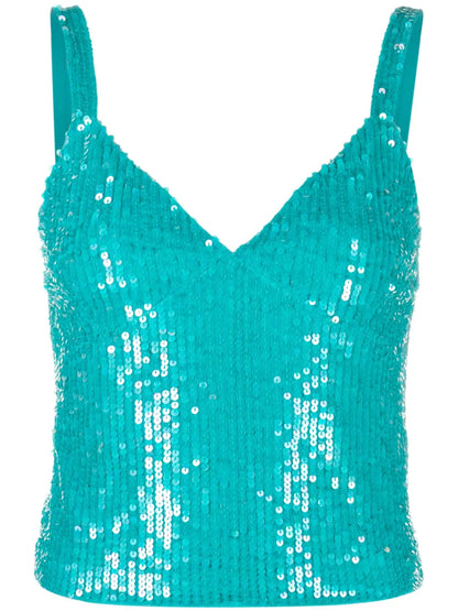 Sequin-Embellished Top