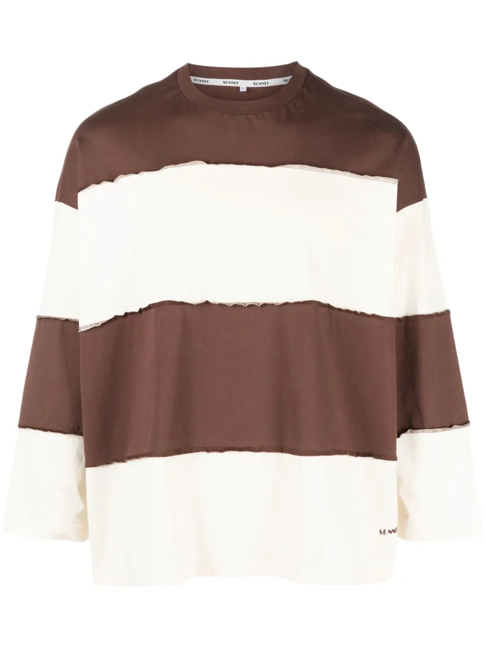 Three-Quarter Sleeved Cotton T-Shirt