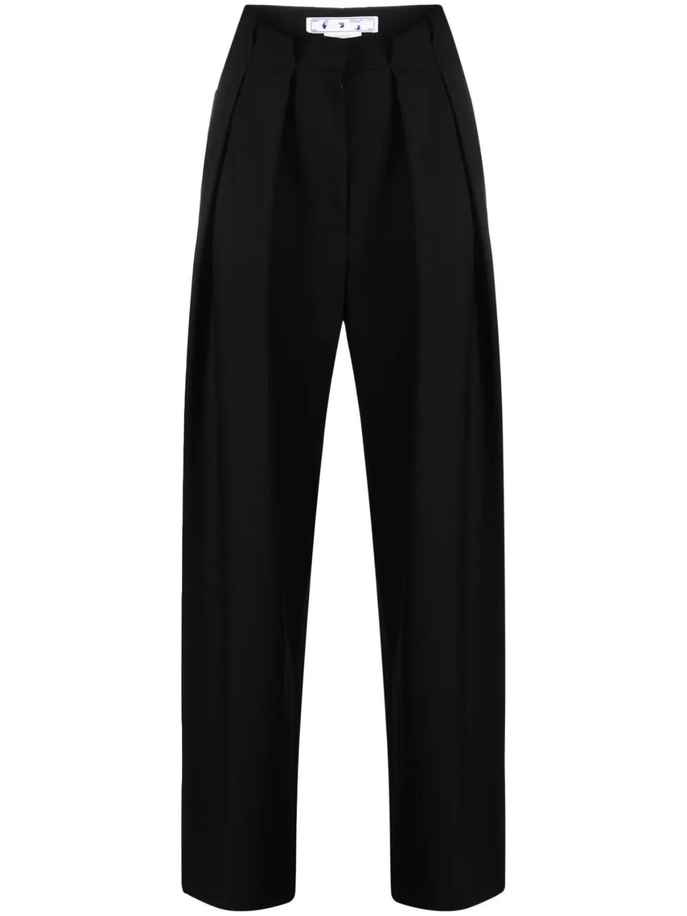 Embroidered-Logo Tailored Trousers