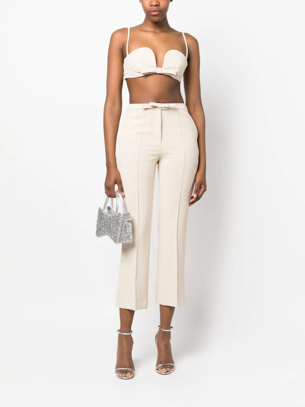Bow-Detail Cropped Top