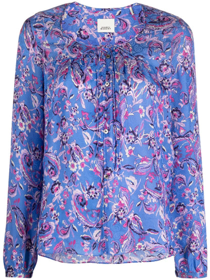 Prian Floral-Print Blouse