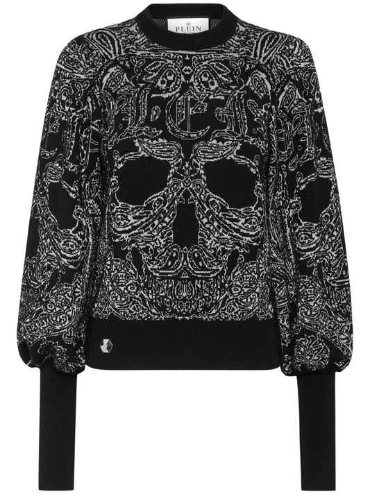 Wool & Lurex Paisley Jumper