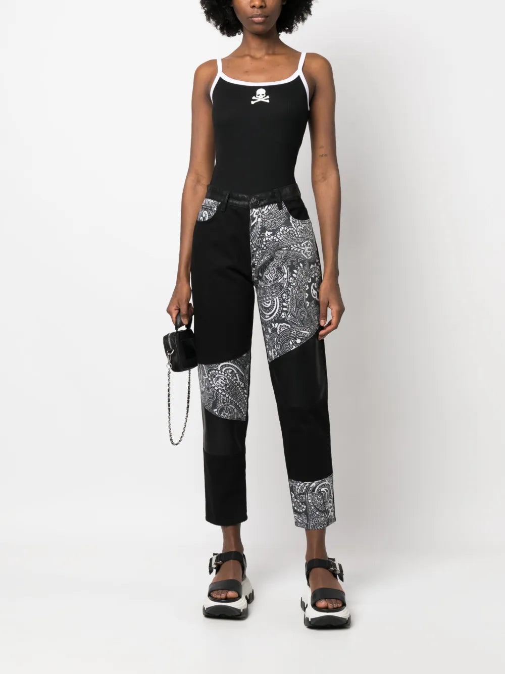Skull-Print Tank Top