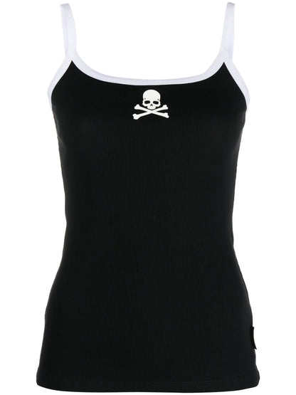 Skull-Print Tank Top