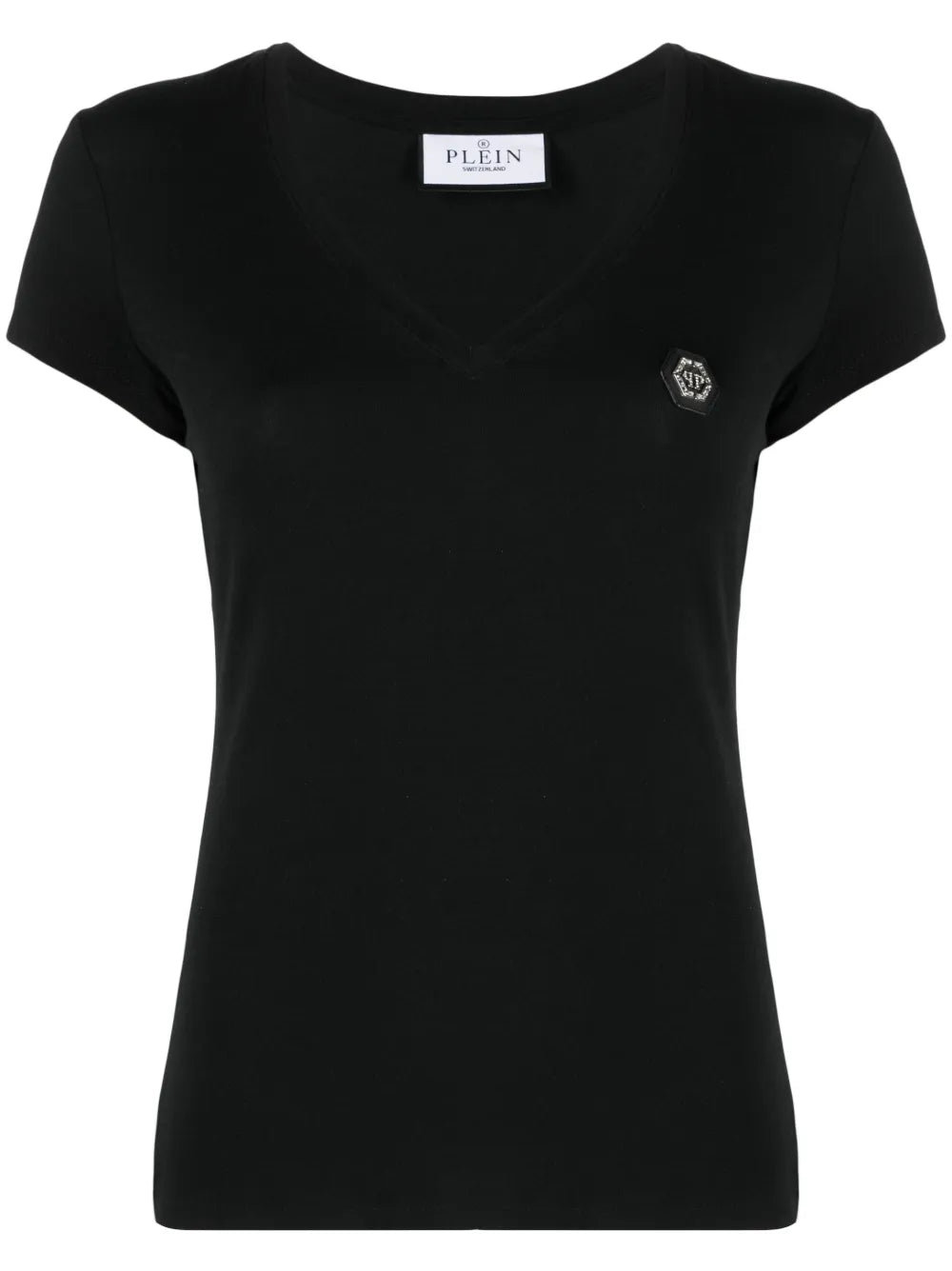 Logo-Patch V-Neck T-Shirt