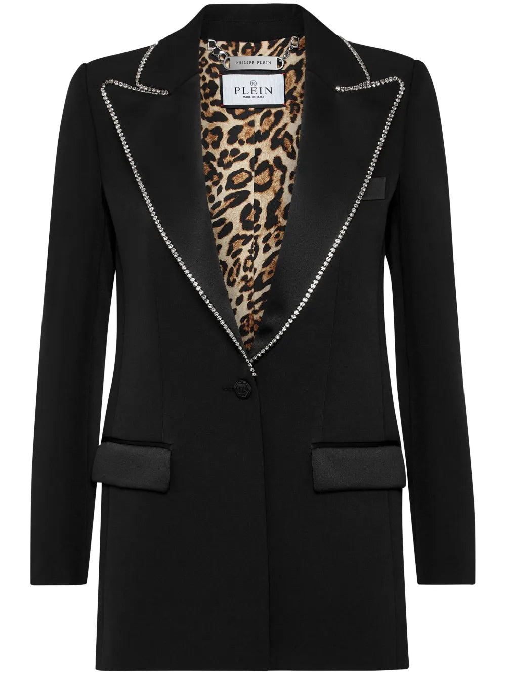 Crystal-Embellished Blazer