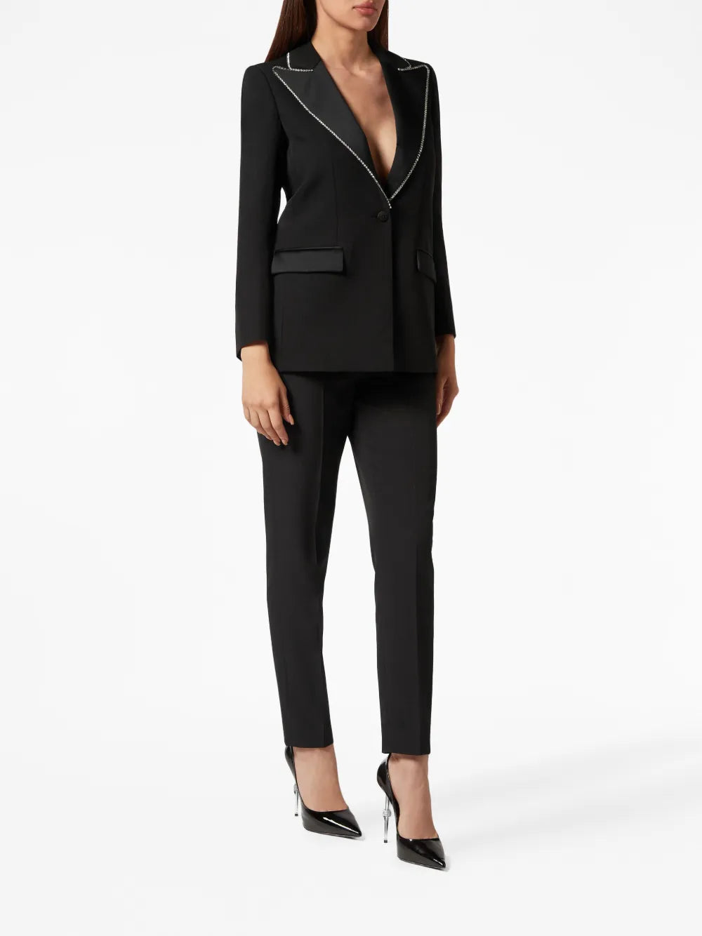 Crystal-Embellished Blazer