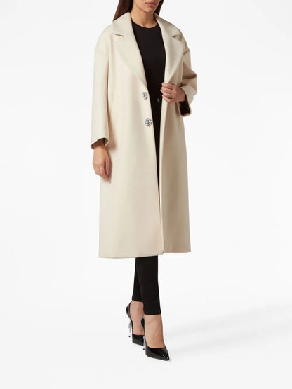 Crystal-Embroidered Skull Coat