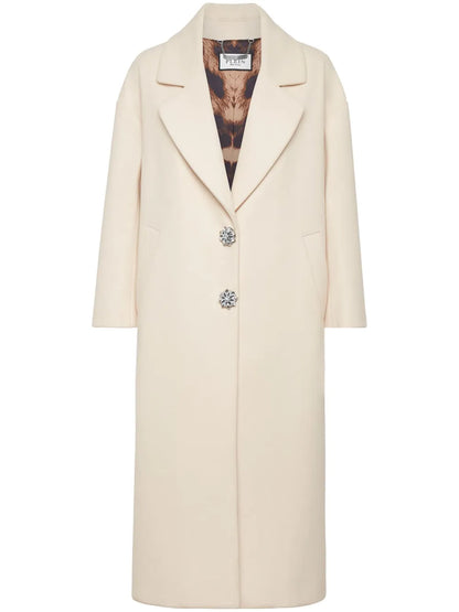 Crystal-Embroidered Skull Coat