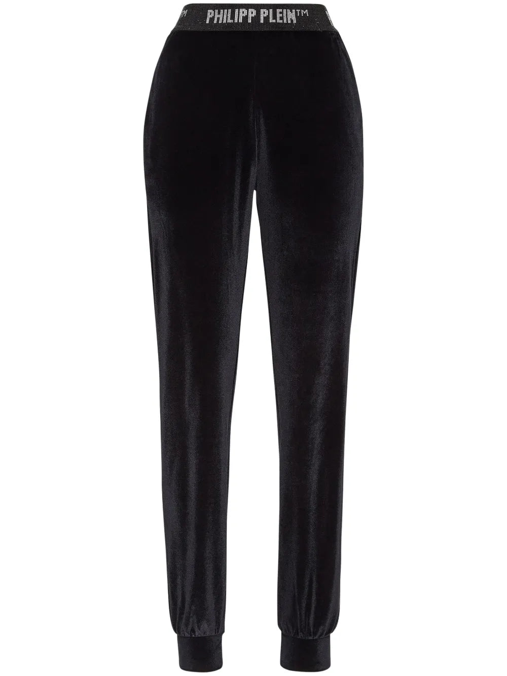 Logo-Waistband Velvet Track Pants