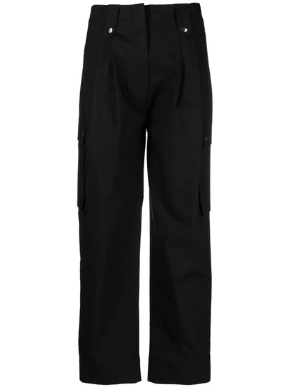 Cropped Straight-Leg Trousers