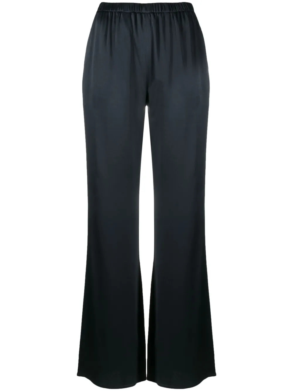 Satin-Finish Straight-Leg Trousers