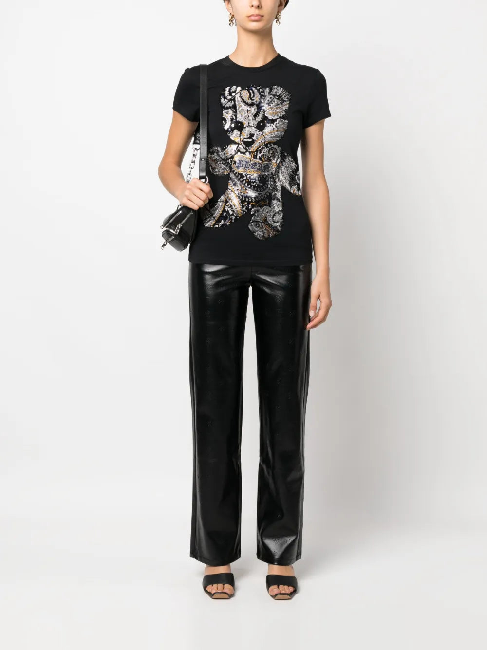 Teddy Bear Rhinestone-Embellished T-Shirt
