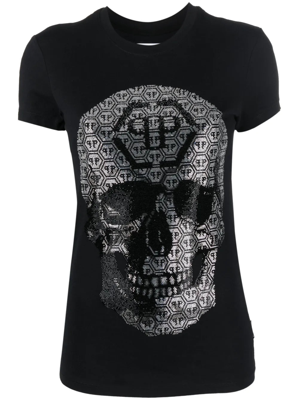 3D Skull Round-Neck T-Shirt