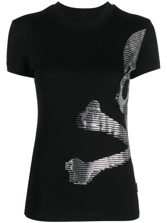 Sexy Pure Rhinestone-Embellished T-Shirt