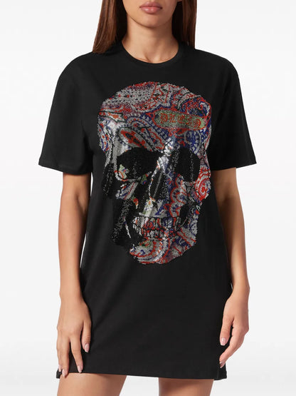 Logo-Print Cotton Minidress