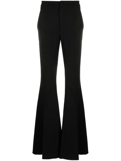 Cady High-Waisted Flared Trousers