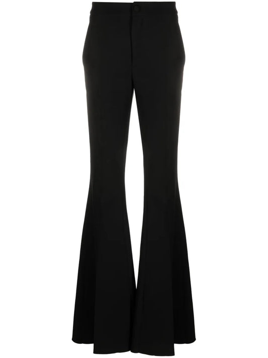 Cady High-Waisted Flared Trousers