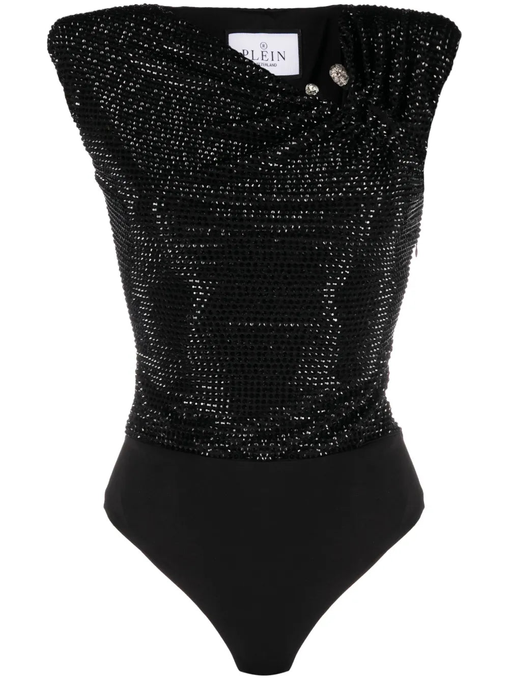 Crystal-Embellished Bodysuit