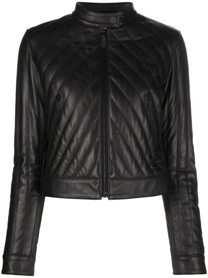 Matelassé Leather Jacket