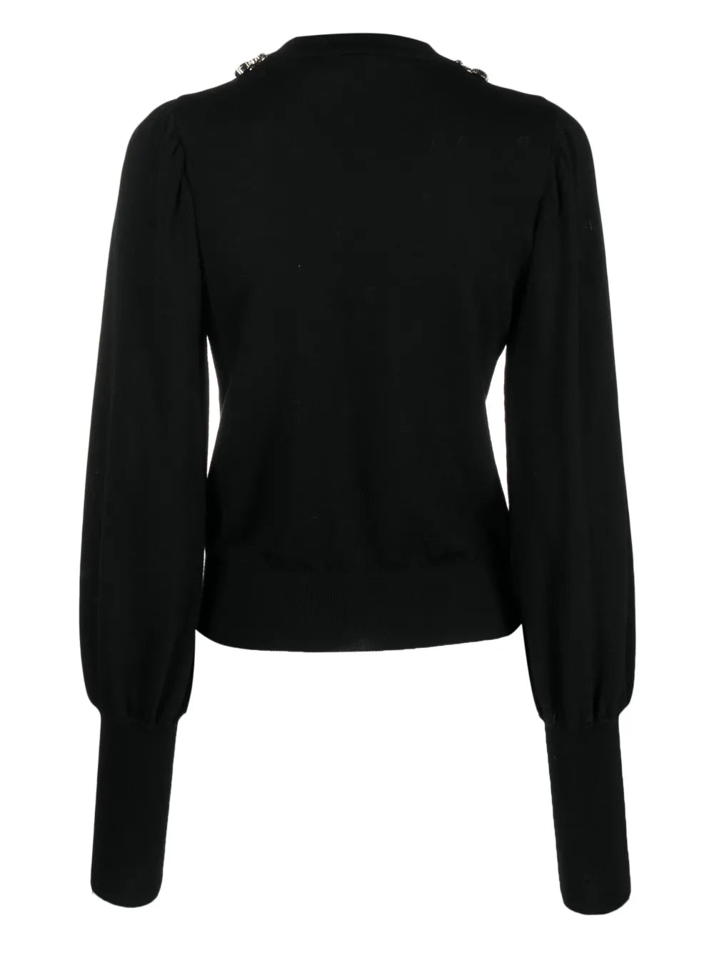 Crystal-Embellished Wool Knitted Jumper