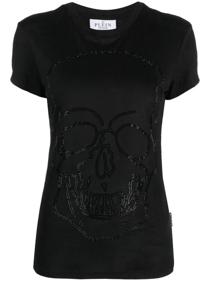 Sexy Pure Fit Skull Crew-Neck T-Shirt