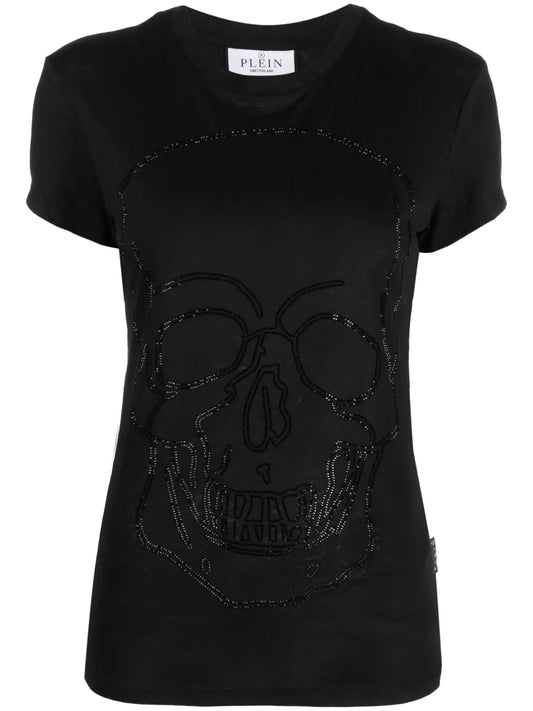 Sexy Pure Fit Skull Crew-Neck T-Shirt